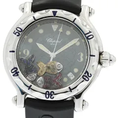 ショパール Chopard 28/8347/402 ハッピースポーツ ハッピーフィッシュ デイト クォーツ メンズ 保証書付き_951083のサムネイル