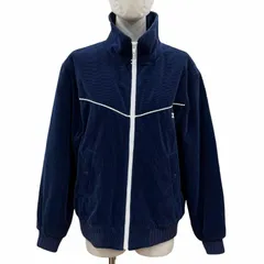 美品◇CELINE セリーヌ 2Q595902T コットン カシミヤ トリオンフジップトップ ハイネック コーデュロイ ジャケット ネイビー S イタリア製 正規品 レディースのサムネイル