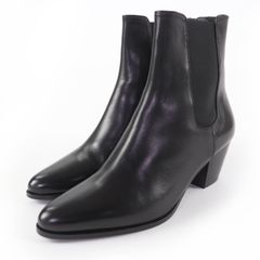 美品 CELINE セリーヌ ジャクノ サイドゴアブーツ レザー ブラック