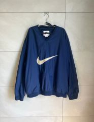 90s NIKE ナイキ プルオーバー ナイロンジャケット ネイビー - メルカリ
