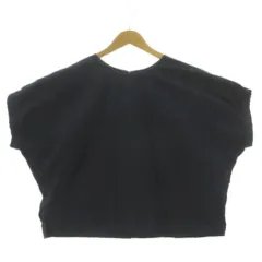 ブラック バイ マウジー BLACK by moussy ヤッコスリーブトップス 070CS330-0660 半袖 袖口ゴム ワイドシルエット コットン ネイビー 紺 Fのサムネイル