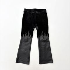AMIRI レザー チェッカーフレアパンツ size48 - メルカリ