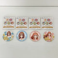 DMMくじ 五等分の花嫁 アニメ放送から5周年記念パーティー E賞 缶バッジ 中野三玖2個 中野五月 2個 4点セット