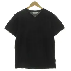 カルバンクライン プラティナム Calvin Klein PLATINUM VネックTシャツ 半袖 コットン混 総柄 ブラック 黒 Lのサムネイル