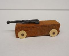 戦前 昭和14年頃 グリコのおまけ 木製 装甲車 貴重 第二次世界大戦