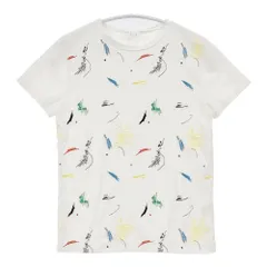 bulle de savon 刺繍 コットン サイズF 0301CT034151 半袖Ｔシャツ カットソー ホワイト 多色 レディース ビュルデサボン【中古】6-0501S△のサムネイル