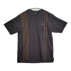 美品 FRED PERRY フレッドペリー アーガイル調 ジャガード Tシャツ 