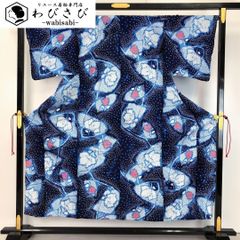 ☆ 夏着物 浴衣 有松鳴海本絞り 椿の花模様 紺藍色 K-5180 夏着物 浴衣 有松鳴海本絞り 扇子に花模様 紺瑠璃色 K-4534 - メルカリ