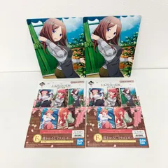 一番くじ 五等分の花嫁 巡りの軌跡 F賞 描きおろしイラストボード 中野三玖2点セット