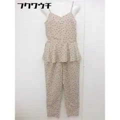 ◇ ◎ Another Edition 総柄 ペプラム キャミソール オールインワン ピンクベージュ系 レディース  【中古】 【1106220002288】のサムネイル