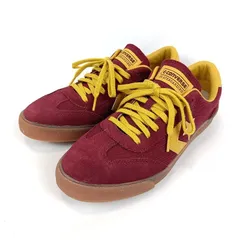 美品 CONVERSE コンバース スニーカー 26.5 メンズ ロードクラシック スエード エンジ×オレンジ系 靴 シューズ 中古 替ヒモあり