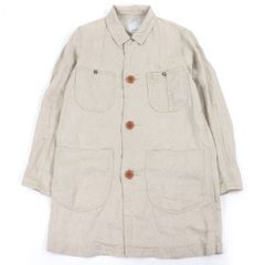 visvim LCC SHOP COAT 1 ヘリンボーン リネン アイボリー - メルカリ