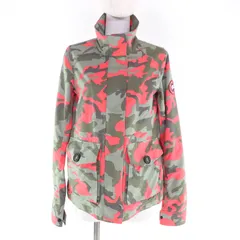 美品★CANADA GOOSE カナダグース 2411LP Elmira Jacket Print ロゴワッペン付 迷彩 ZIP UP ジャケット カーキ オレンジ XS 正規品 レディースのサムネイル