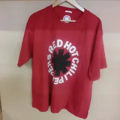 【TAKA85-64】△GU　RED HOT CHILI PEPPERS レッドホットチリペッパーズ バンドTシャツ レッド　XLサイズのサムネイル