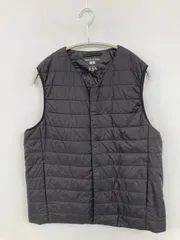 UNIQLO ユニクロ ダウンベスト L ブラック 無地 キルティング フードなし