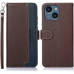 【新品】 for iphone ケース 15 Plus 手帳型 15 プラス 手帳 ケース 耐衝撃 ストラップ付き [RFIDブロッキング] カード収納 横置きスタンド機能 高級PUレザー マグネット開閉式 便利 人気 おしゃれ カードポケット 財布型携帯 ケ
