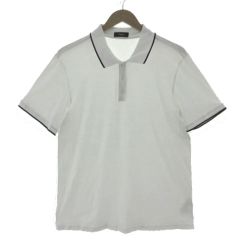 新品「GIANNI LUPO」切替えデザイン 鹿の子地 半袖 ポロ XL/L相当 