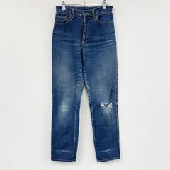 HARLEY DAVIDSON　ハーレーダビッドソン　ダメージデニムパンツ/ジーンズ　縦落ち　ジップフライ　インディゴ　28サイズ　古着【値引き交渉OK！】のサムネイル