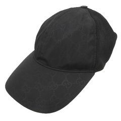 Gucci ブラック GGパターン キャップ GUCCI ブラック GGパターン キャップ 帽子 【公式通販】