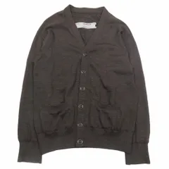 良品 UNDERCOVER アンダーカバー 99ss RELIEF レリーフ期 ニット カーディガン セーター 長袖 Vネック カットソー ウール M ブラウン メンズ 古着 中古 USEDのサムネイル