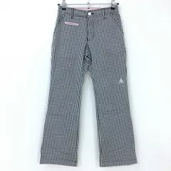ルコックゴルフ パンツ 白×黒 チェック柄  レディース 7 ゴルフウェア le coq sportifのサムネイル