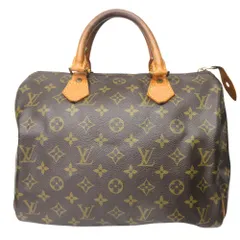 良品 LOUIS VUITTON ルイヴィトン 90's モノグラム スピーディ30 ボストン ハンド バッグ 鞄 M41108 ヴィンテージ ブラウン レディース 古着 中古 USED