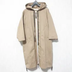 美品 MARNI マルニ ジップアップ フーデッド オーバーコート 38 ベージュ レディース 古着 中古 USEDのサムネイル