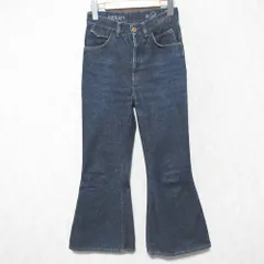 美品 Chloe クロエ MERAPI ダークウォッシュド フレア ベルボトム デニムパンツ ジーンズ 24 インディゴブルー レディース 古着 中古 USEDのサムネイル