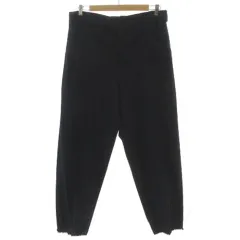 ワイズフォーメン Y's for men パンツ ワイドパンツ 裾ドローコード 日本製 ウール ネイビー 濃紺 Sのサムネイル