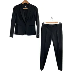 美品 PS Paul Smith ピーエスポールスミス シングルジャケット パンツ セットアップ サイズ36 ブラック レディース 古着 中古 USED