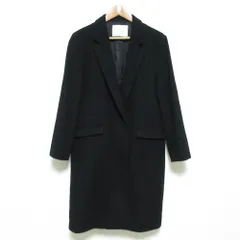 良品 UNTITLED アンタイトル カシミヤブレンド ウール チェスターコート ブラック レディース 古着 中古 USEDのサムネイル