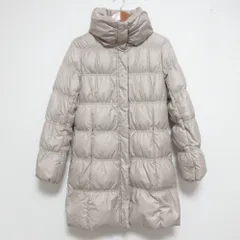 良品 INEDO イネド スタンドカラー ダウンコート サイズ9 ベージュ レディース 古着 中古 USEDのサムネイル