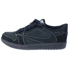 NIKE (ナイキ) ×TRAVIS SCOTT AIR JORDAN 1 LOW OG SP BLACK PHANTOM DM7866-001 エアジョーダン1 ブラックファントム ローカットスニーカー ブラック US8/26.0cmのサムネイル