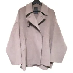 美品 25AW NOBLE ノーブル Super160s リバー ドルマン ショートコート ジャケット サイズ38 モカブラウン レディース 古着 中古 USEDのサムネイル