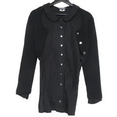 JUNYA WATANABE ジュンヤワタナベ コムデギャルソン ニットカーディガンドッキング シルクシャツ AD2007 JT-T036 S ブラック レディース 古着 中古 USEDのサムネイル