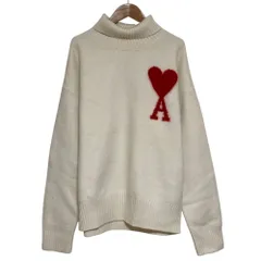 良品 AMI alexandre mattiussi アミ アレクサンドルマテュッシ タートルニット セーター ホワイト レディース 古着 中古 USEDのサムネイル