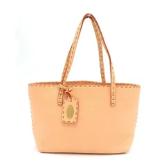 FENDI (フェンディ) セレリア レザー ミニトートバッグ ベージュ 8BH099のサムネイル