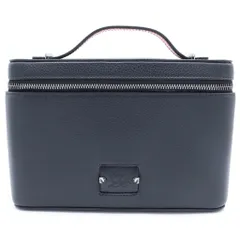 CHRISTIAN LOUBOUTIN (クリスチャンルブタン) キピポーチ 2wayショルダーバッグ ハンドバッグ ブラック×レッド レザー シルバー金具のサムネイル