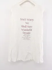 ◇ LAKOLE ラコレ ノースリーブ プリント Tシャツ カットソー サイズM ホワイト レディース P  【中古】 【1208300004011】のサムネイル
