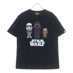 ✨未使用/袋付✨A BATHING APE×STAR WARS Tシャツ M 黒 - メルカリ