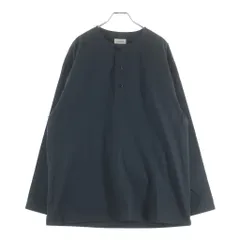 LEMAIRE (ルメール) 18AW ノーカラー 長袖コットンプルオーバーシャツ グレー M183 TO118 LF272のサムネイル