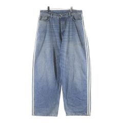 BALENCIAGA Distressed Wide Jeans Mサイズ - メルカリ