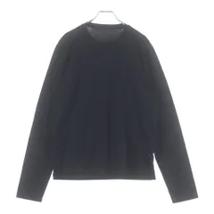 PRADA (プラダ) トライアングルロゴ刺繍 ロングTシャツ ブラック コットン #Mのサムネイル