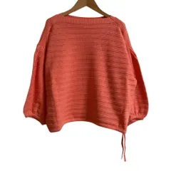 美品 MACKINTOSH LONDON マッキントッシュロンドン ボリュームスリーブ ニット サイズ38 ピンク レディース 古着 中古 USEDのサムネイル