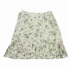 RED VALENTINO レッドヴァレンティノ 花柄 フラワー ミニ スカート ラッフル フリル フレア サイズ40 M ベージ レディース 【中古】のサムネイル