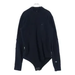 Rick Owens (リックオウエンス) ×Champion Logo Embroidered Sweat チャンピオン ロゴ刺繍 クルーネック スウェット トレーナー ブラック CM20S0008-215089のサムネイル