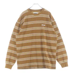 Palace Skateboards (パレススケートボーズ) Trio Stripe Longsleeve トリオ サーマル ストライプ長袖Tシャツ ロンT ブラウンのサムネイル
