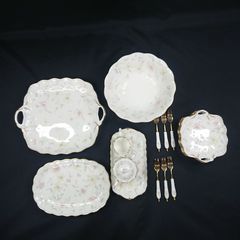 ナルミ パステルガーデン ステープルライン 花柄ティーセット 6人用