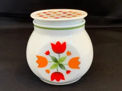 ノリタケ　レトロ　　チューリップ柄　シュガーポット？のサムネイル
