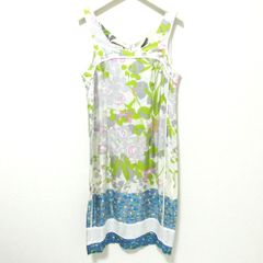DRIES VAN NOTEN ノースリーブ 花柄 シルク ワンピース 38 - メルカリ